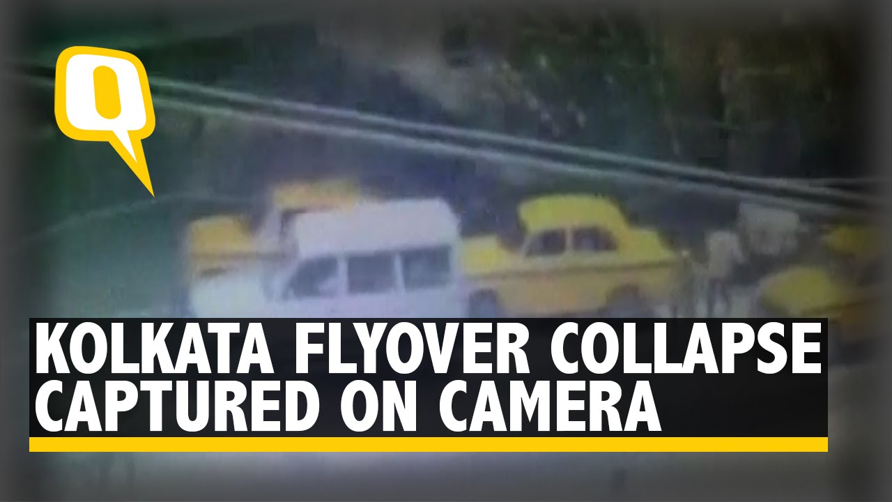 CCTV Camera Captures Chilling Moment of Kolkata Flyover Collapse