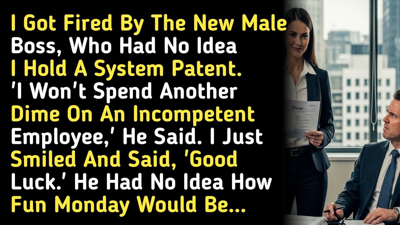 I Got Fired By The New Male Boss, Who Had No Idea I Hold A System Patent. 'I Won't Spend Another. 