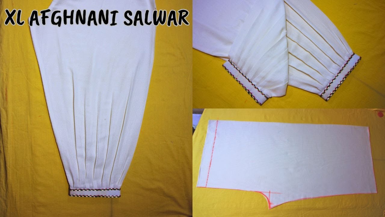 AFGHANI SALWAR Cutting & Stitching/ Designer Salwar Cutting And Stitching