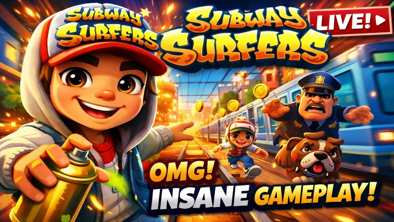Subway Surfers Live #shortfeed #viral #viralshortslive #gaming #shorts #subwaysurfers
