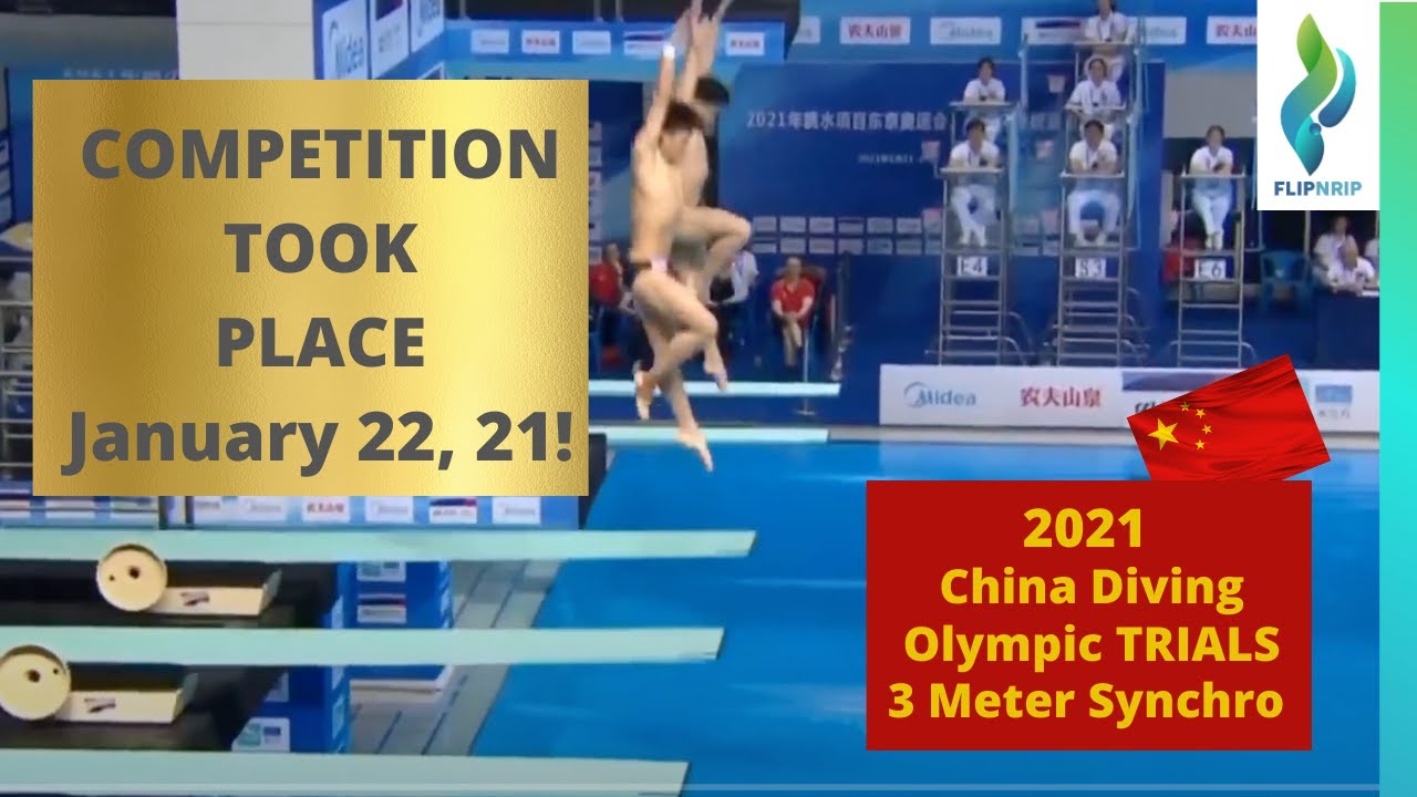 2021 Mens 3 Meter Double Diving China - 3 Meter Synchro Diving - Tokyo trials
