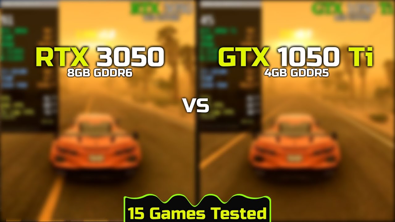 RTX 3050 8GB vs GTX 1050 Ti | 15 Games Tested | (Desktop)
