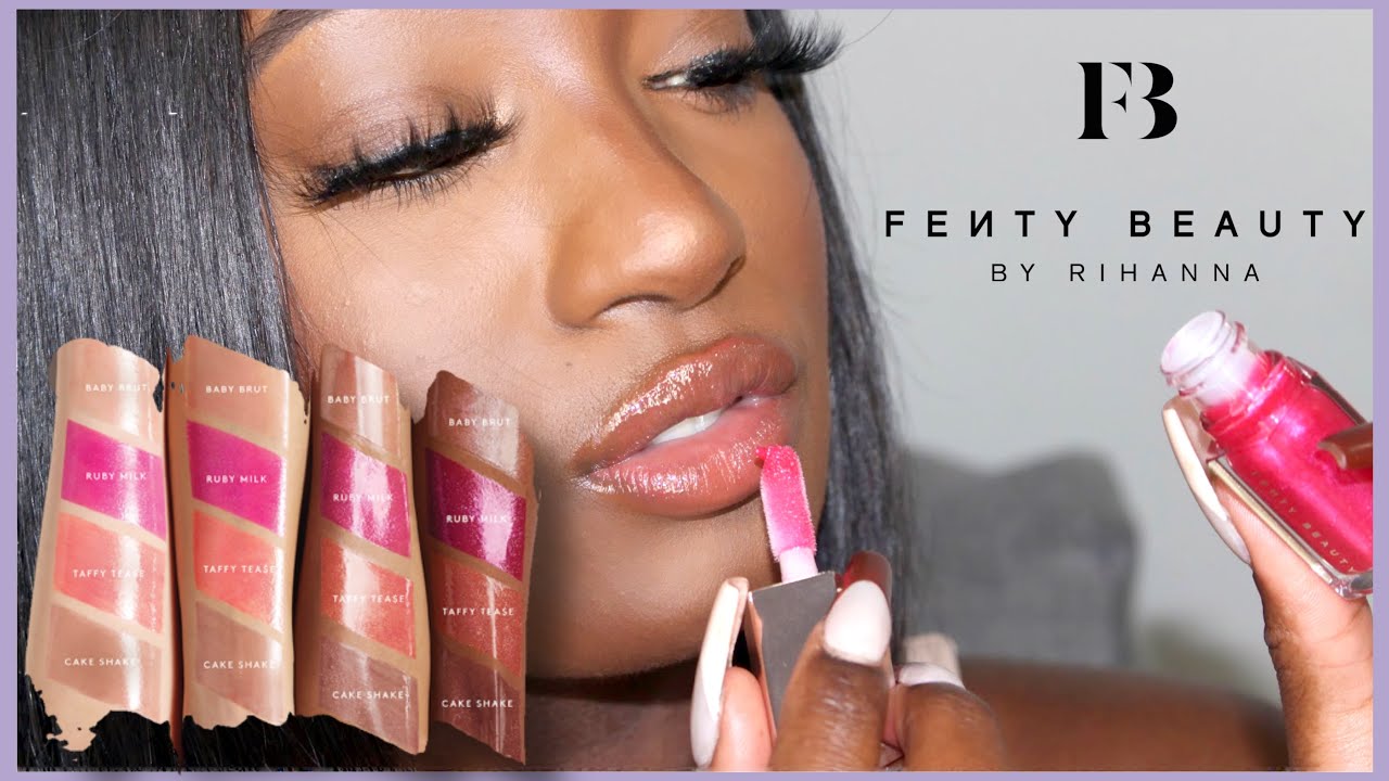#FENTYGLOSS SWATCHES | GLOSSY POSSE: HOLO'DAZE EDITION MINI GLOSS BOMB COLLECTION