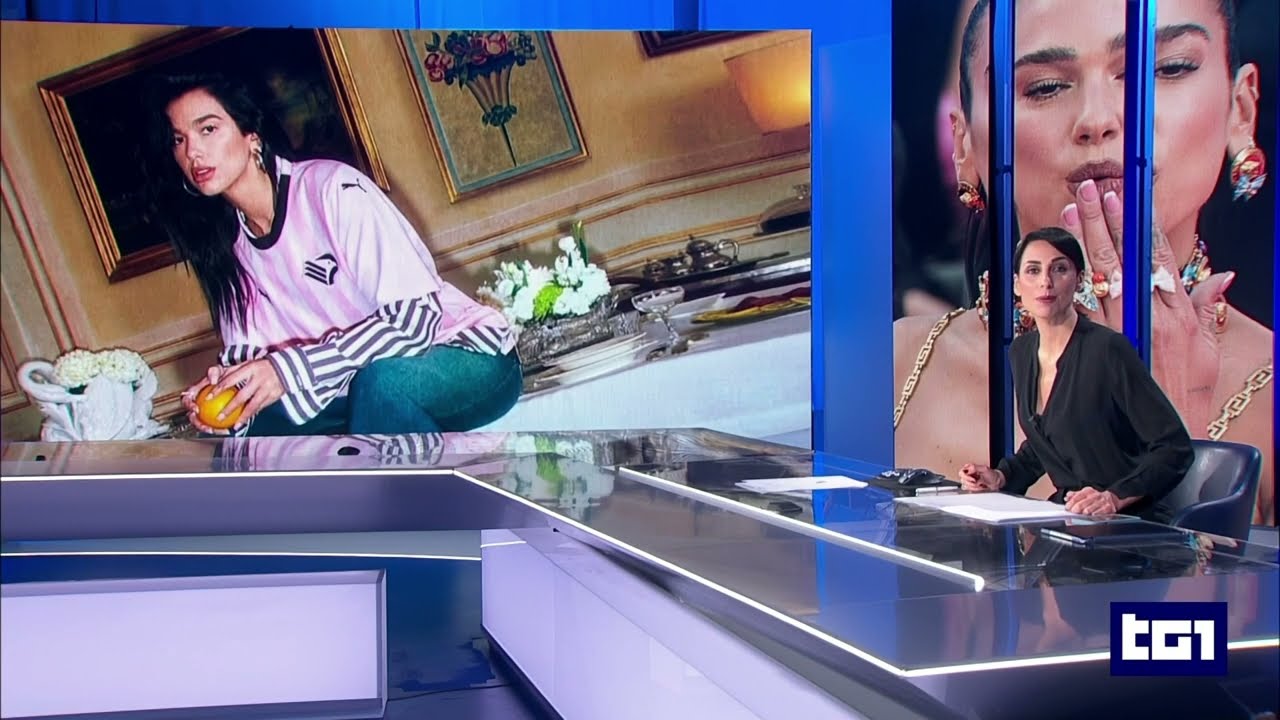 Dua Lipa x Palermo Calcio - TG1 del 07.11.2023