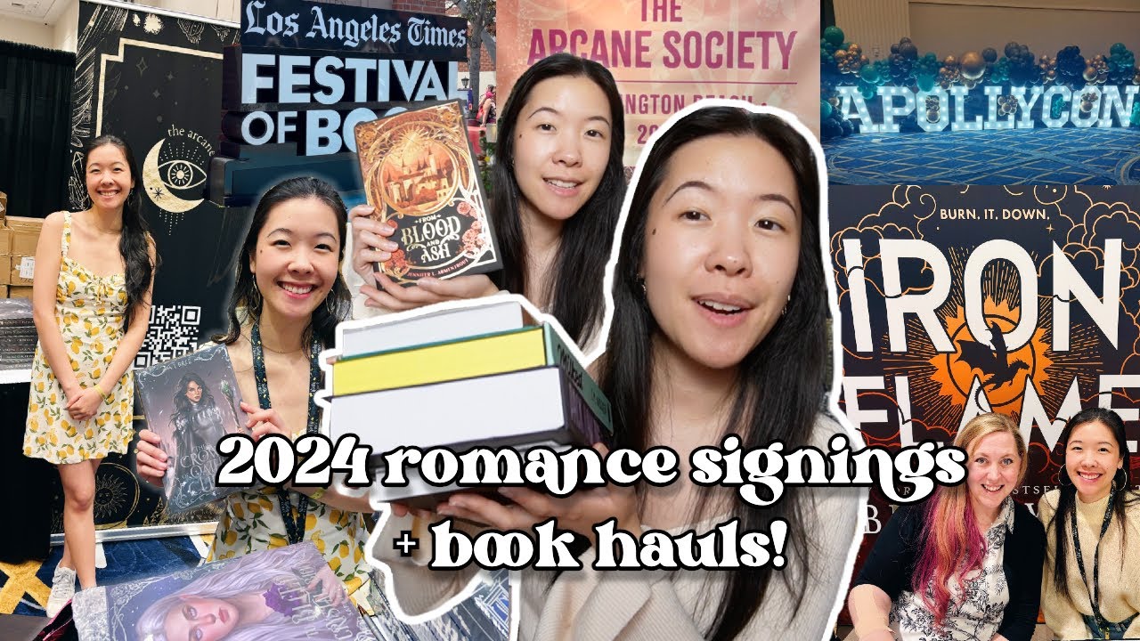 2024 Romance Book Signings + Book Haul + Travel Vlog! (ApollyCon + Arcane Society)