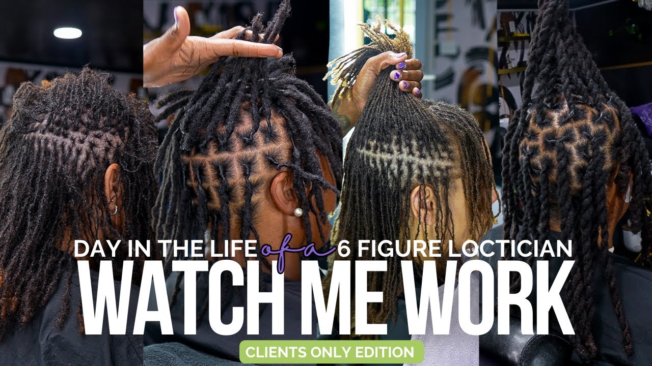6 Figure Loctician DITL | Watch Me Work | In-Depth Client Details | Loc Repairs
