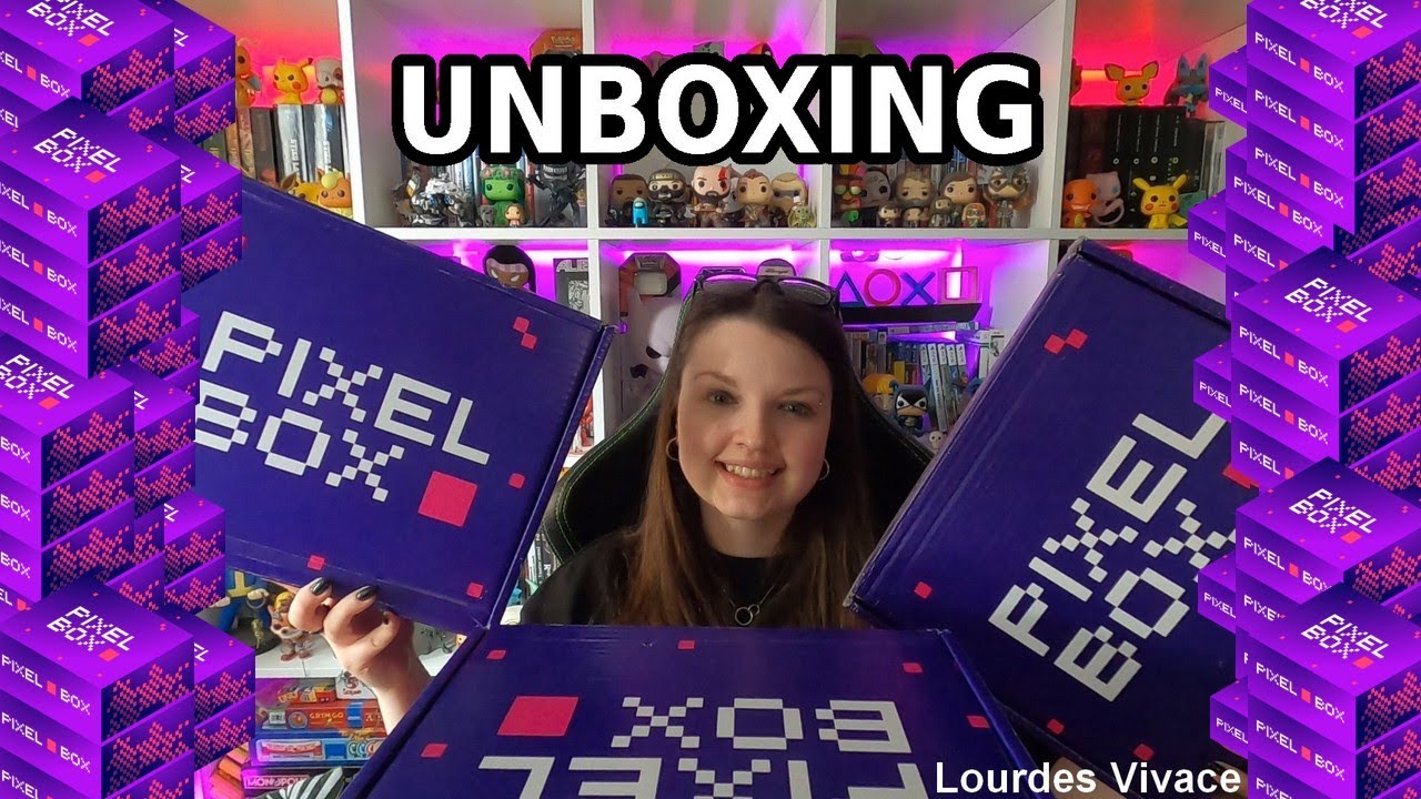 WIEELKI Unboxing PIXEL BOX - ATARI, Cyberpunk 2077, Minecraft, The Witcher