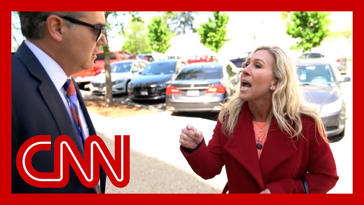 Marjorie Taylor Greene dodges Acosta’s questions in street interview