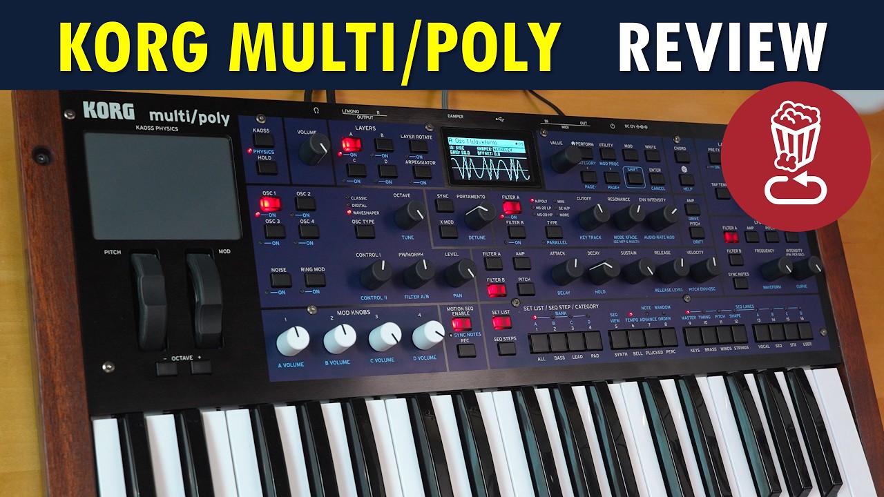 KORG MULTIPOLY Review // vs modwave & more // 70 presets // multi/poly tutorial