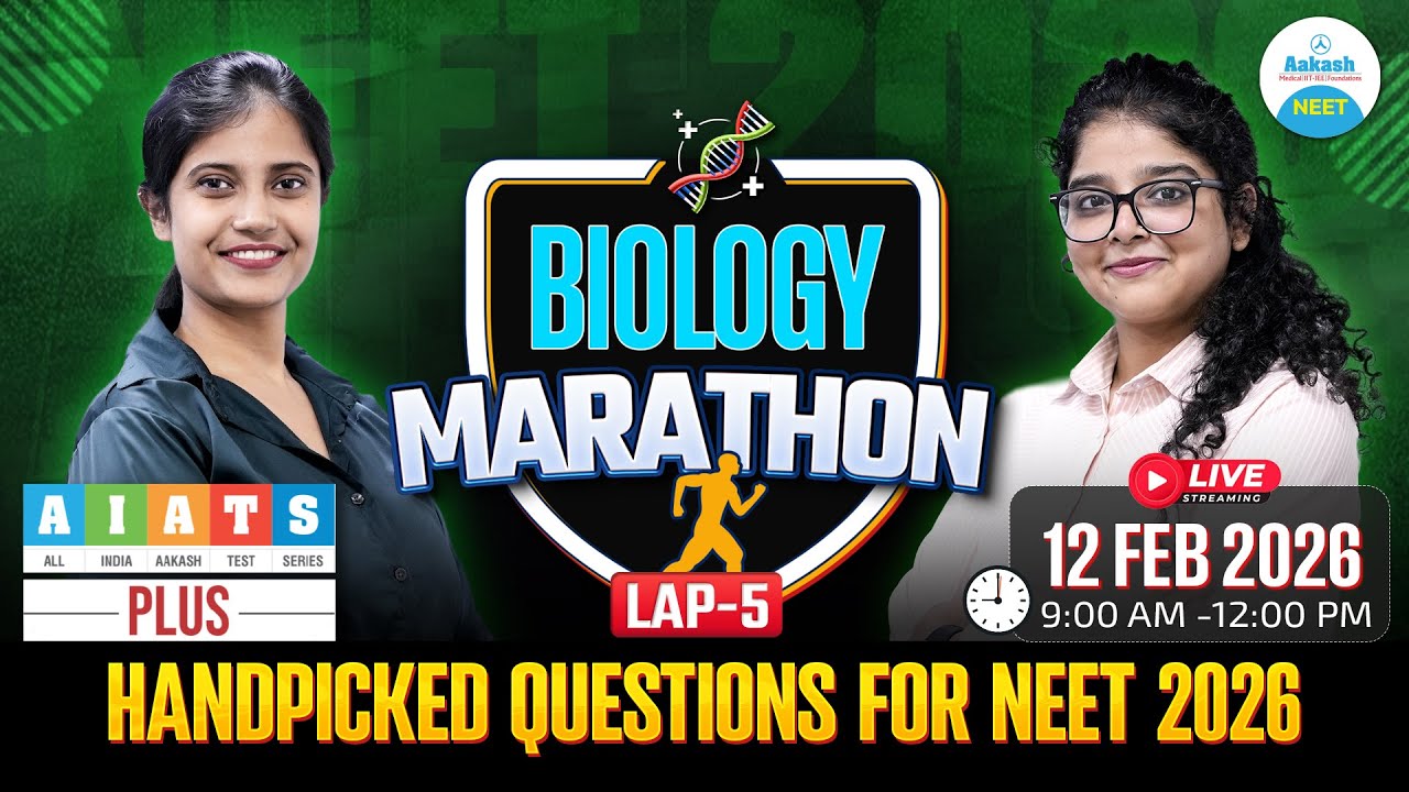 Biology Marathon | AIATS Plus Handpicked Questions🔥| NEET 2026 Live Revision🚀