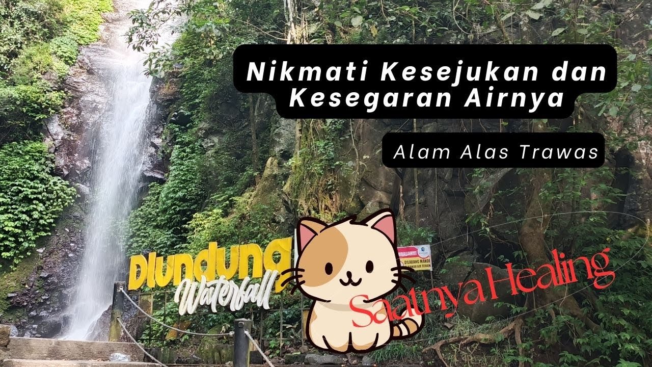 Air Terjun dengan akses mudah di puncak TRAWAS