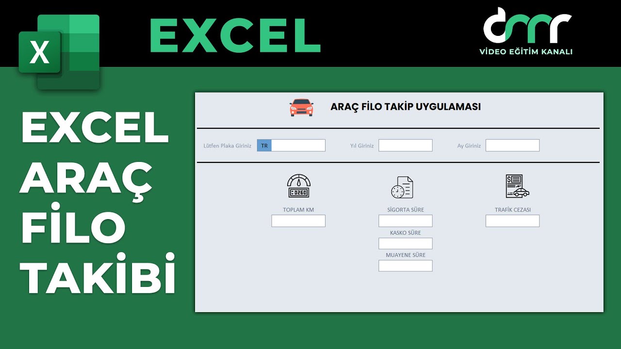 Excel Araç Filo Takip Uygulaması Hazırlıyoruz | Excel Dersleri