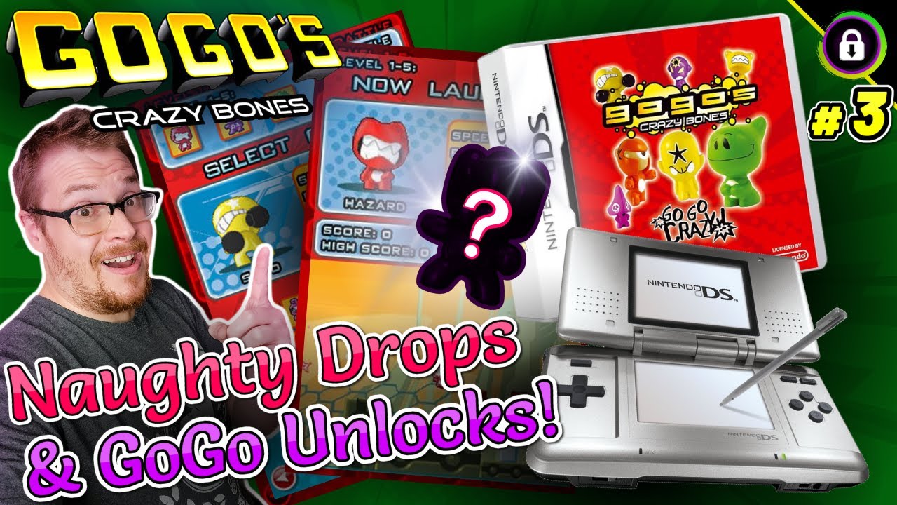 Naughty Drops & Gogo Unlocks!- Gogo's Crazy Bones The Game | Nintendo DS Nostalgia (Gameplay Part 3)