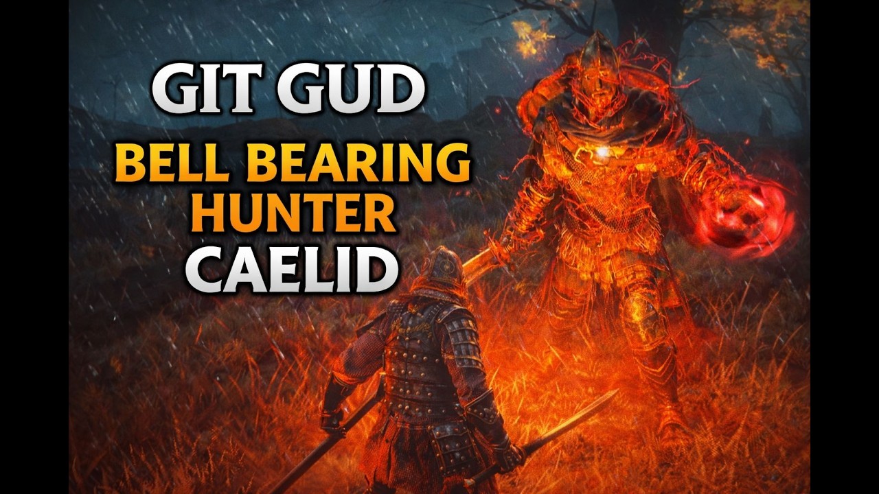 Elden Ring | Bell Bearing Hunter Caelid RL40 Samurai – Low Damage Parry Fight (Git Gud Run)