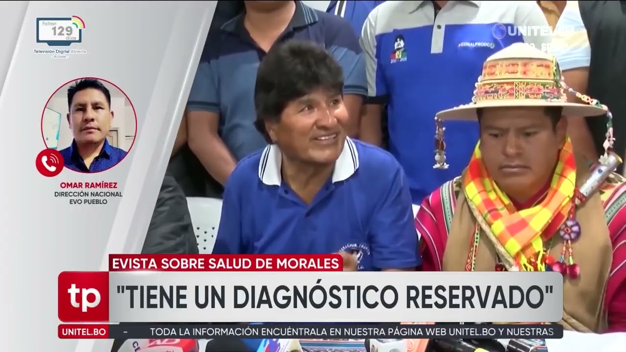 Dirgente evista señala que Evo Morales está delicado de salud