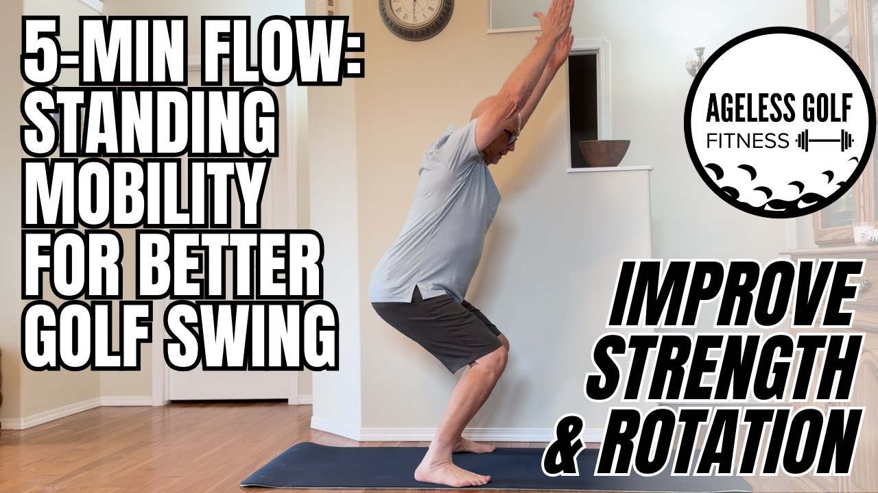 5 Minute Golf Strength & Rotation Flow | Standing Mobility for Swing