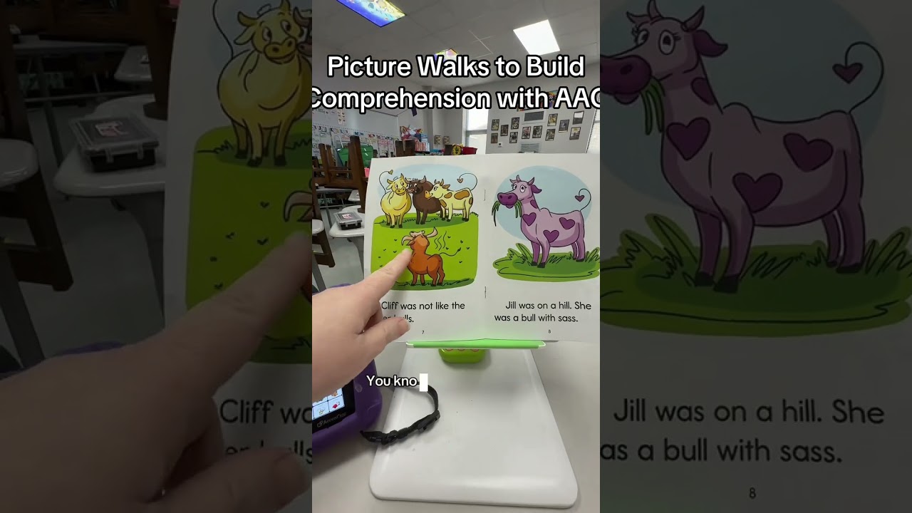 Teaching comprehension using AAC support 