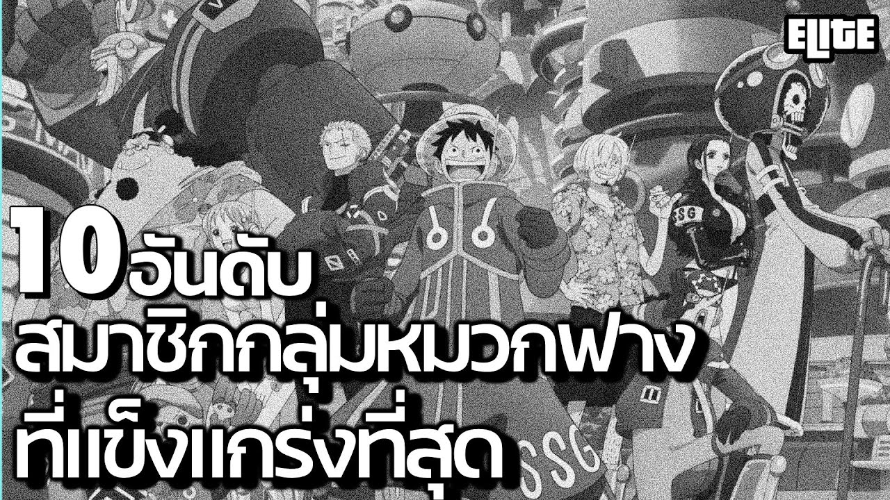 10 อันดับ สมาชิกที่แข็งแกร่งที่สุด ในกลุ่มโจรสลัดหมวกฟาง ที่คุณอาจไม่เคยรู้ I ELITE MANGA