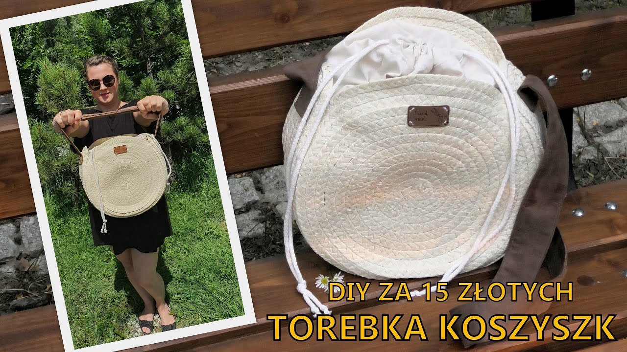 Torebka KOSZYK z podkładek z Pepco za 15zł - Krok po kroku