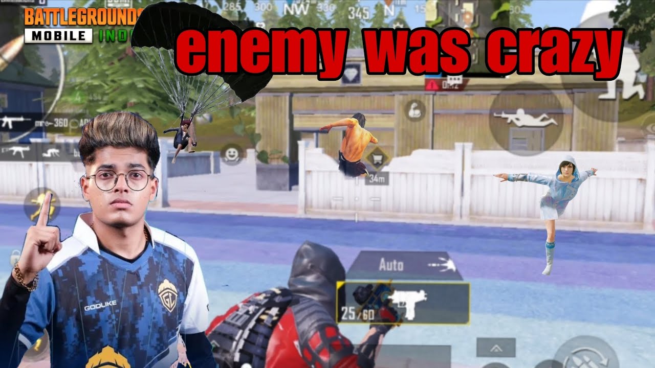 Enemy was crazy 🤣 mast watch #bgmi #gameplay            