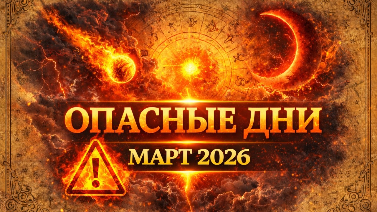 Опасные дни в марте 2026. Самые неблагоприятные дни в марте 2026. Астрология. Рекомендации.