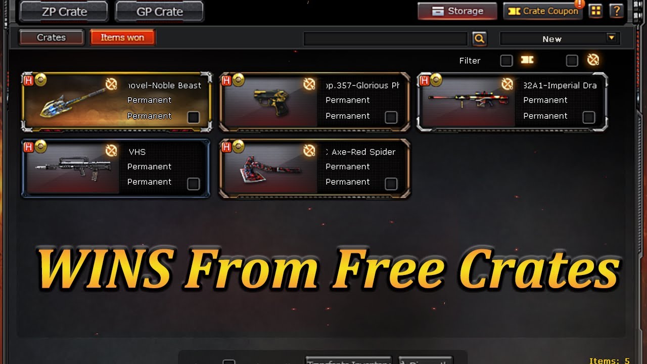 CF West: 5 Wins in less than 300 Free Crates