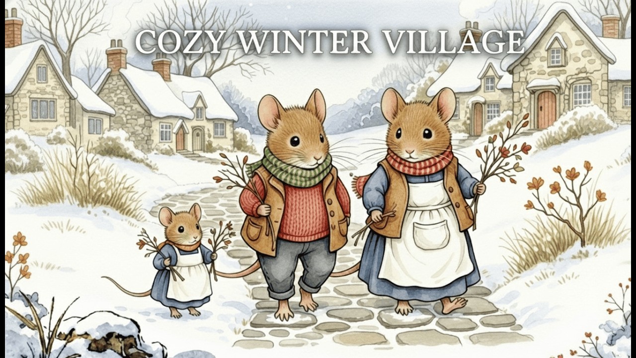 Morning Smoke from Little Chimneys ❄️ | A Peaceful Winter Routine in the Quiet Village