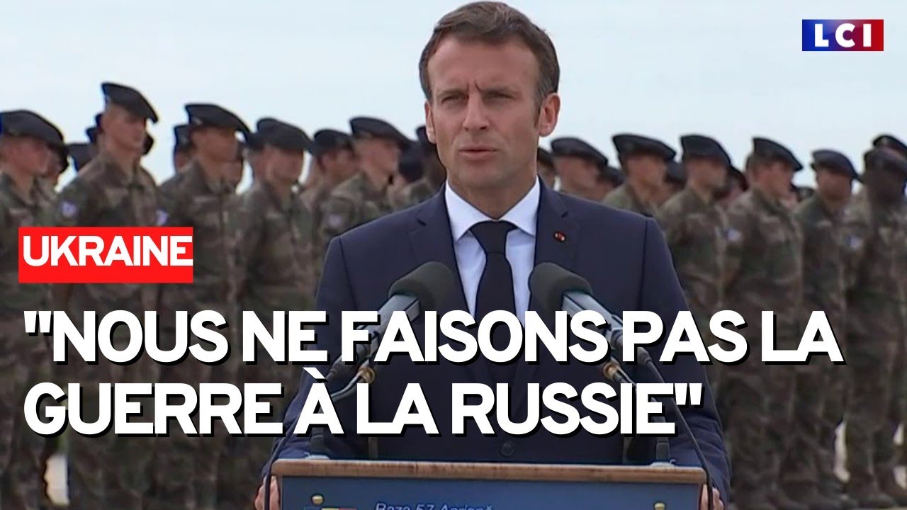 Emmanuel Macron prend la parole sur la base de l'Otan