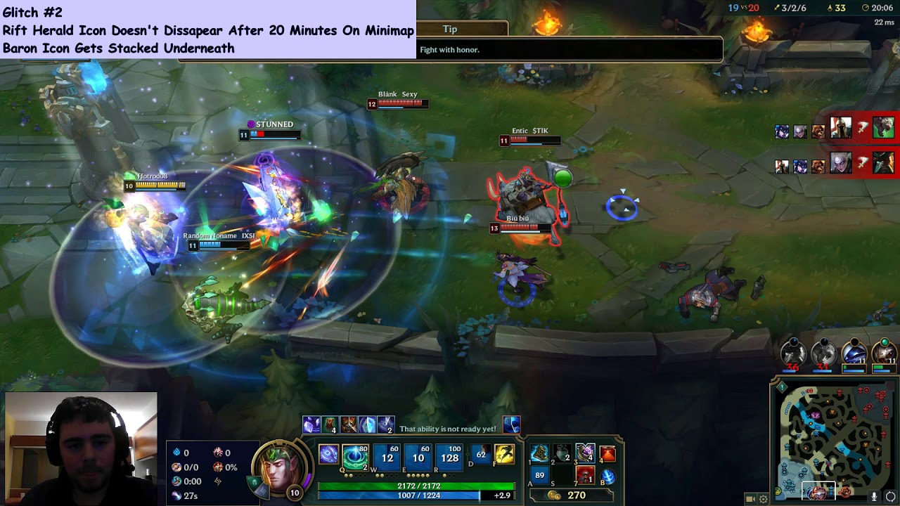 Patch 8.2: Uploading 2 Bugs I Just Encountered In Ranked To Report To Riot
