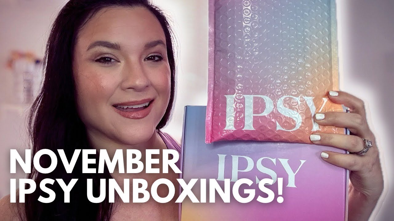 NOVEMBER 2024 IPSY UNBOXINGS! Ipsy Glam Bag & BoxyCharm Unboxing & Swatches!