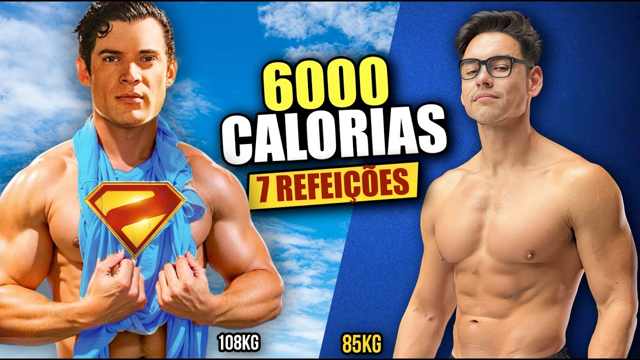 Fiz a DIETA do novo SUPERMAN (David Corenswet) Por 1 dia! 😮‍💨