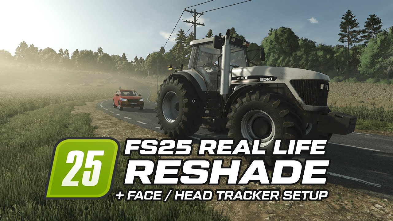 FS25 Realistic Reshade + Face / Head Tracker Setup | No one play like this! | Improve Gameplay FS25