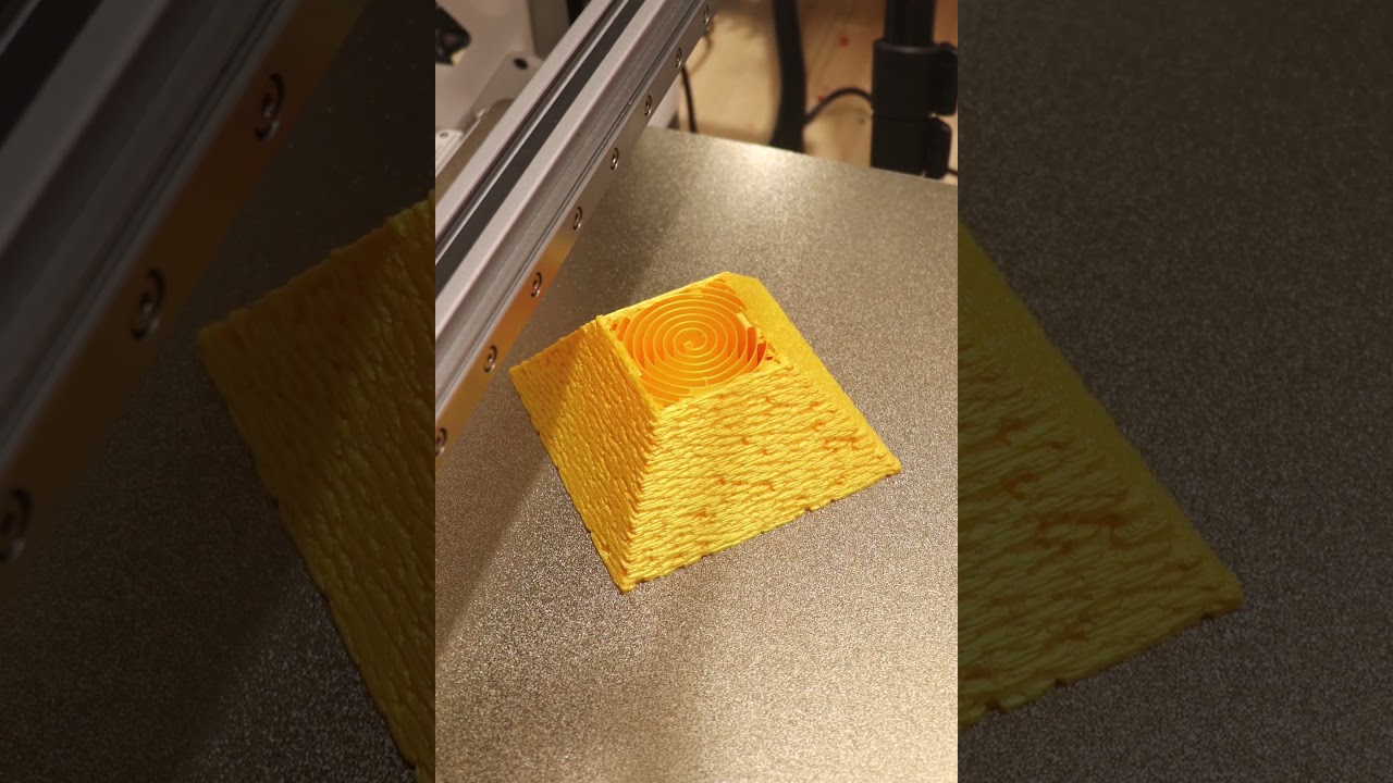 3D Print Timelapse: Great Pyramid of Giza 🔺🏜️✨ (Bambu Lab P2S/A1 Combo)