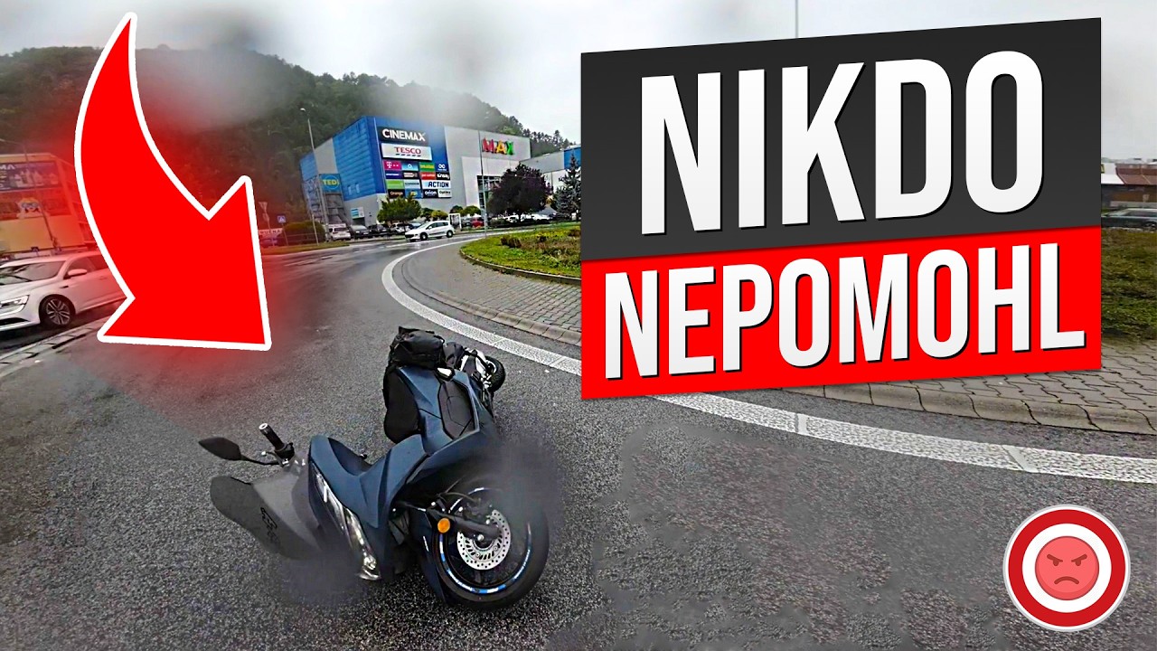 Motorkář To Na Dešti POLOŽIL - Tohle Nechceš Aby Se Ti Stalo!