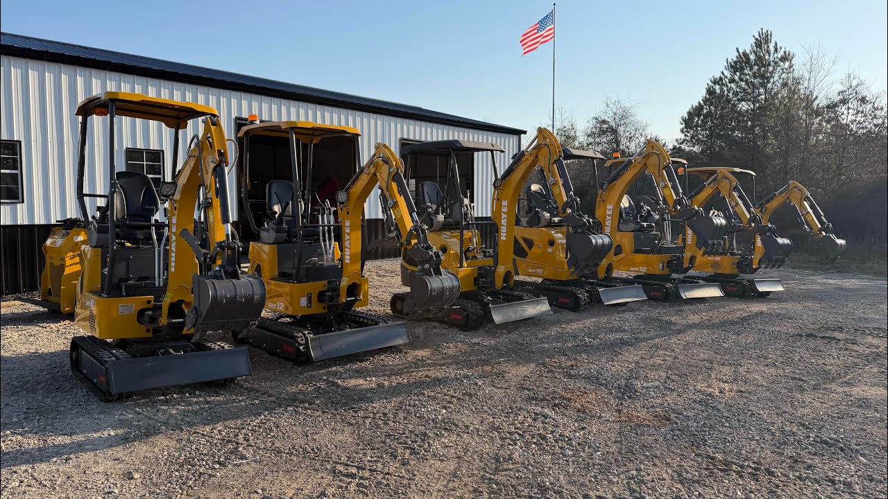 Huayee SHY (dealer exclusive) Mini excavator lineup! 