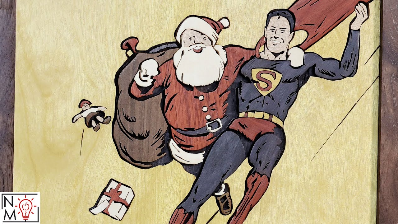 Christmas Scroll Saw Project | 80 Year Old Superman Comic Book Art