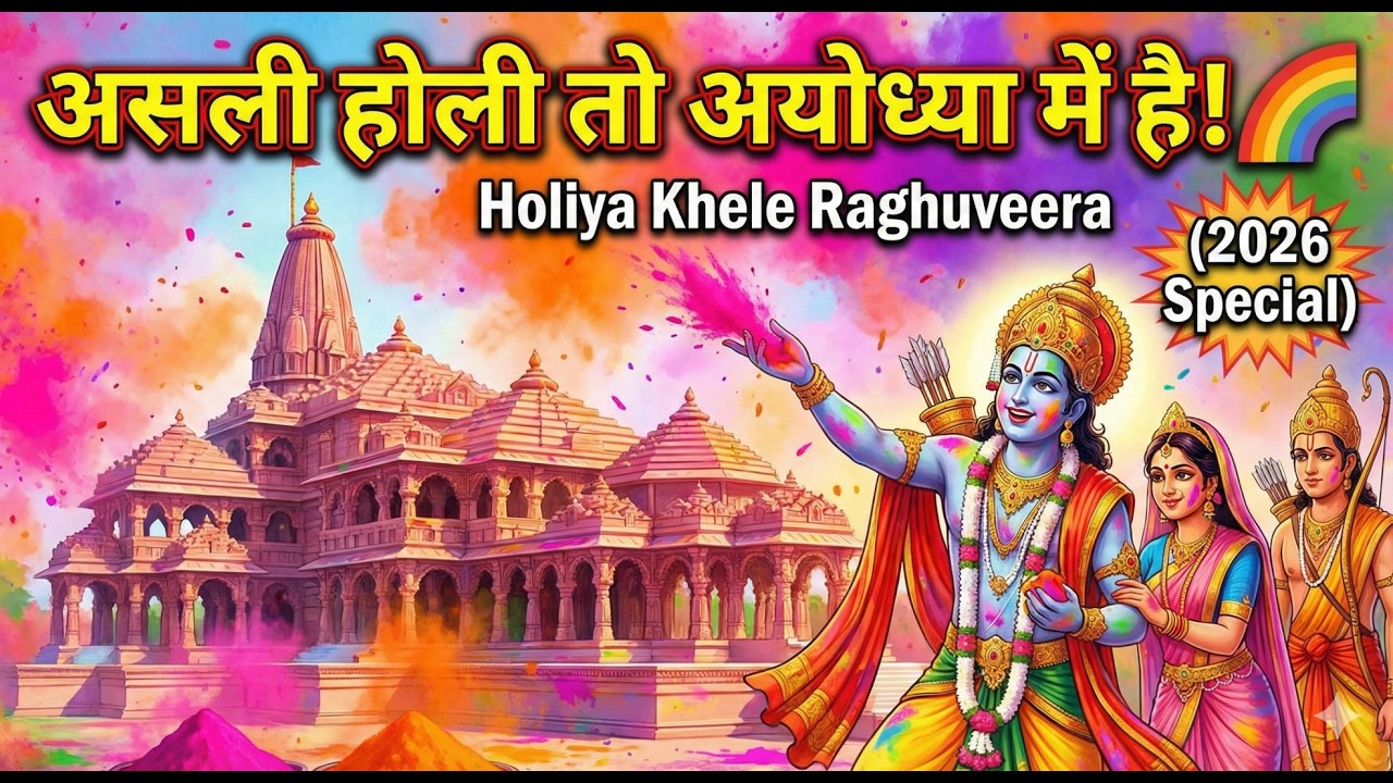 असली होली तो अयोध्या में है! 🌈 Holiya Khele Raghuveera (2026 Special)