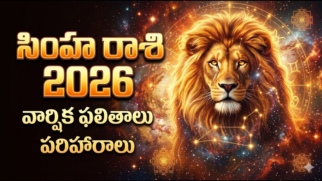 సింహ రాశి 2026 ఉగాది పంచాంగం | ఈ ఏడాది మీ అదృష్టం ఎలా ఉంటుంది? | Simha Rasi 2026 Telugu