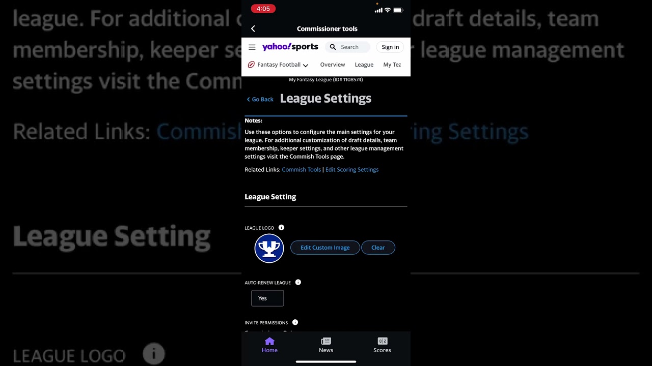 Как изменить настройки вейверов в Yahoo Fantasy Football