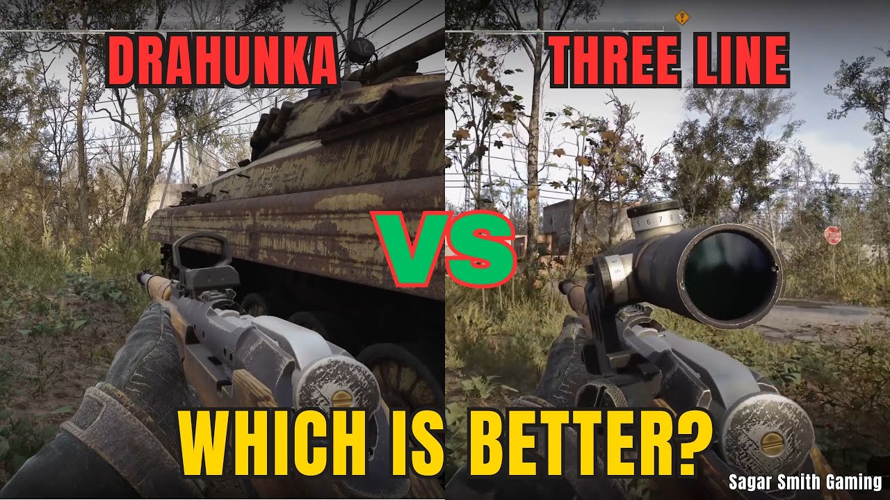 STALKER 2: Three Line Rifle vs Honta's Drahunka Comparison & Test #stalker2guide