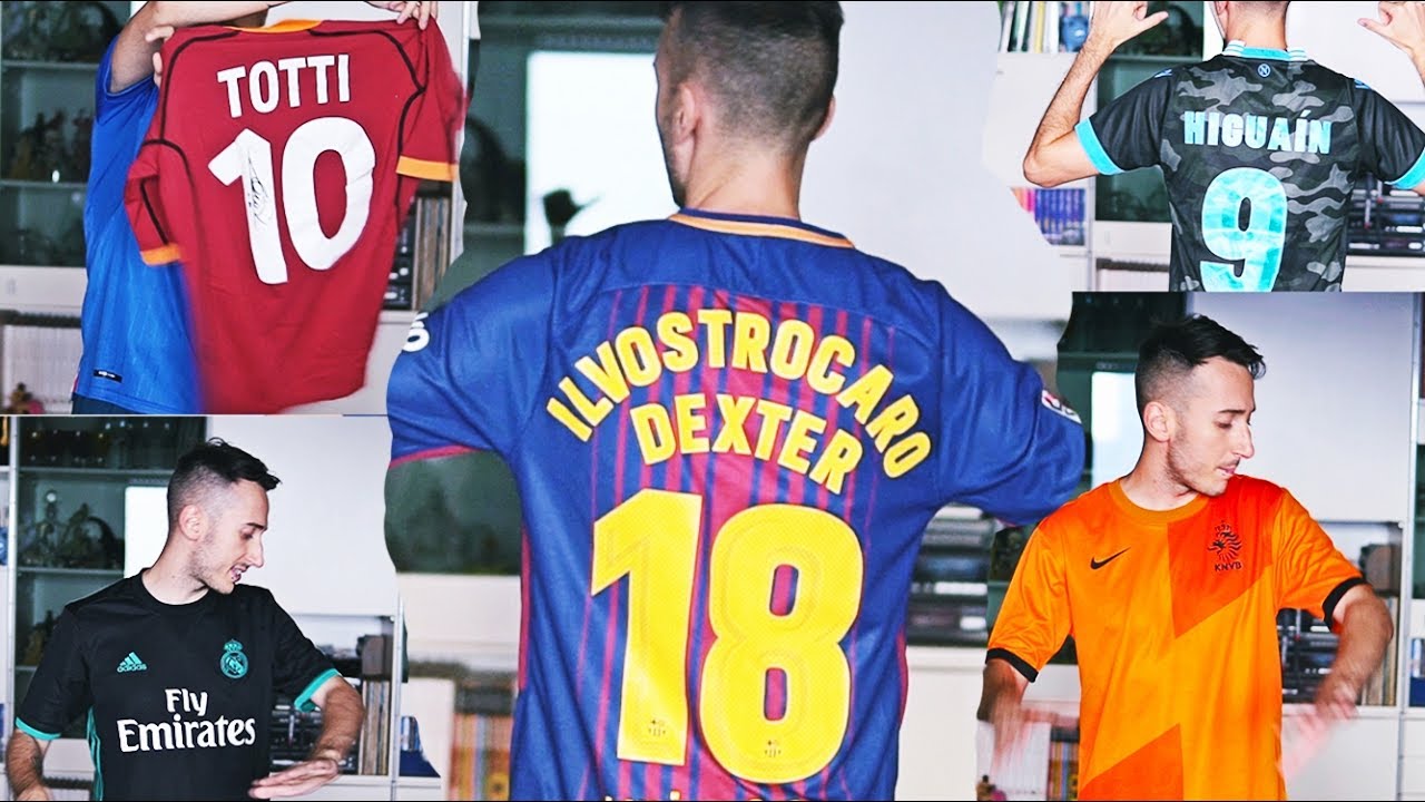 LA MIA COLLEZIONE DI MAGLIE DA CALCIO AUTOGRAFATE DA CALCIATORI E NON