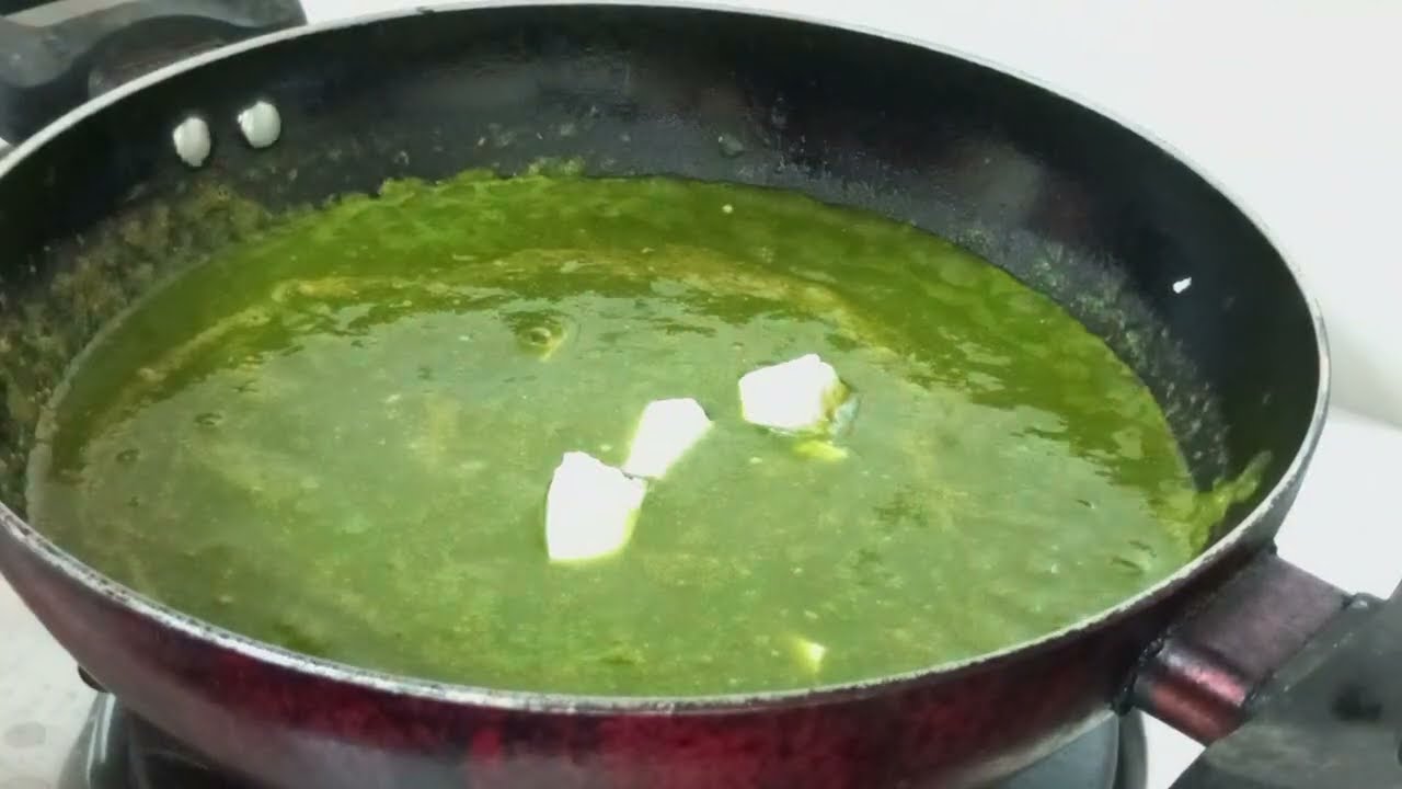 Palak paneer ka sabji banana sikhe Saral Aasan tarika