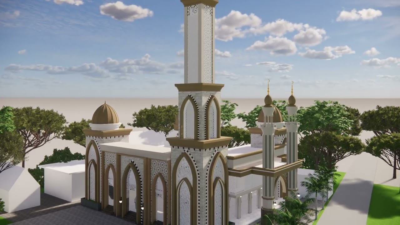 VIDEO 3D ANIMASI MASJID BAITURROSYID WALMUTTAQIN LATUKAN