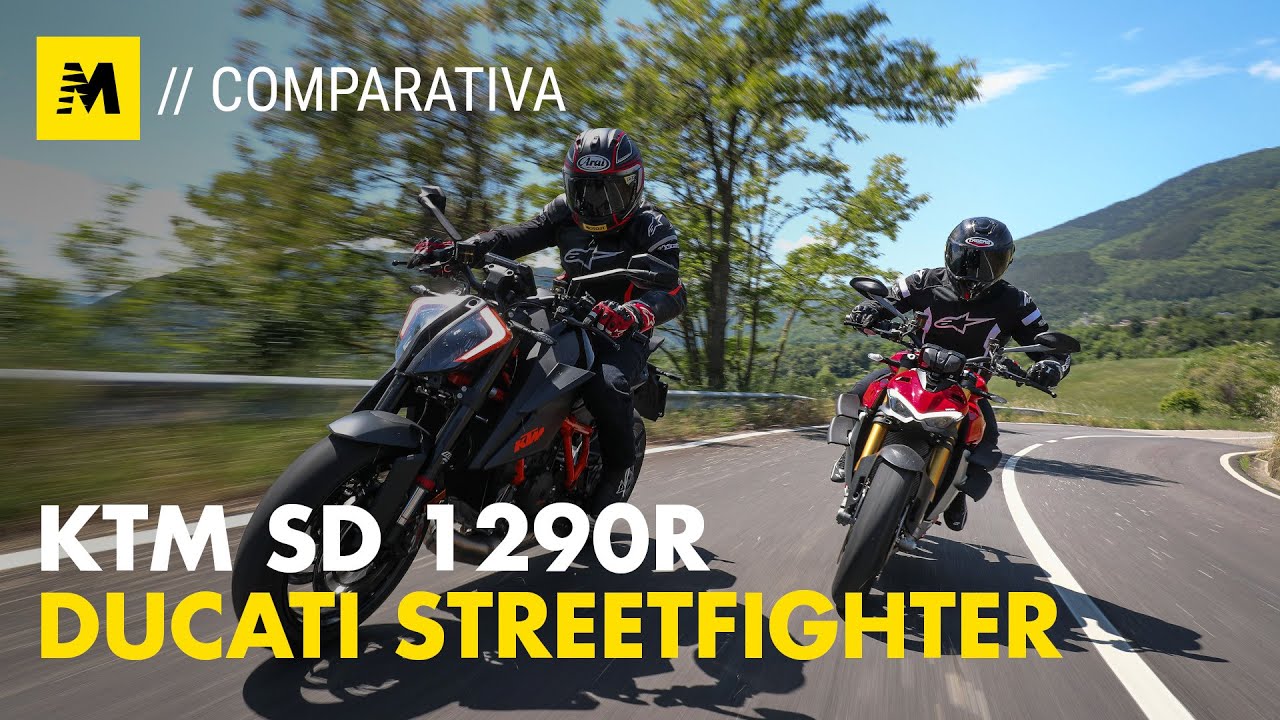 Ducati Streetfighter V4S vs. KTM SuperDuke 1290R: scontro fra nude![English sub.]