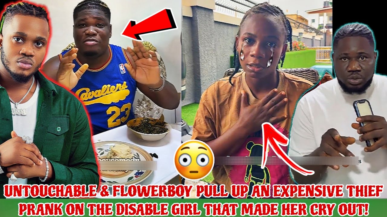 UNTOUCHABLE & FLOWERBOY PULL UP AN EXP£NSIVE ŤHl£F PRANK ON THE DISABLE GIRL THAT MADE HER Č̣RY OUT!