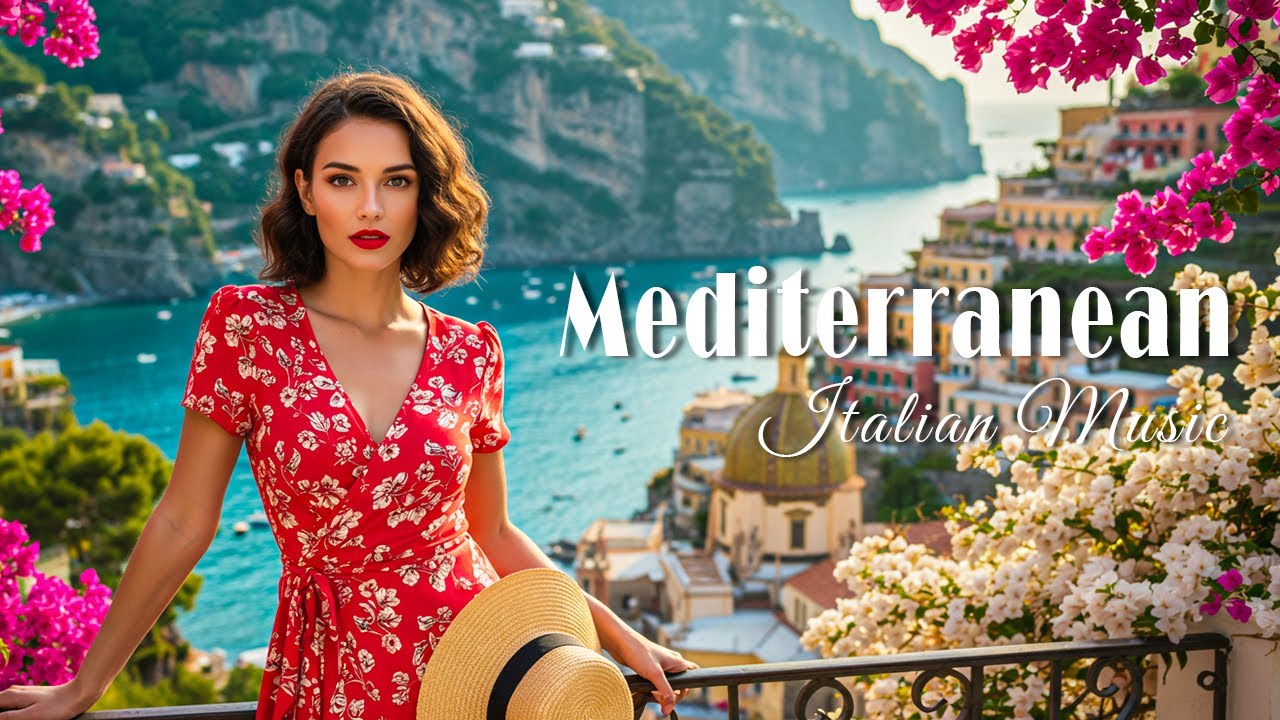🎶 Italian & Mediterranean Music 🎶 1+ Hours Serene Amalfi Coast & Lake Como Scenic Escape 4k