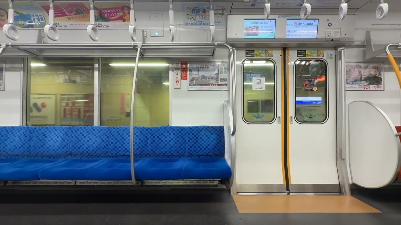 西武池袋線 30000系 38115F 日立IGBT-VVVF (江古田駅⇒池袋駅) 各駅停車 池袋行き 走行音＆車内
