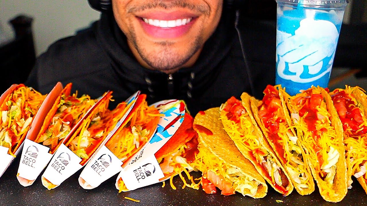 ASMR TACO BELL VS DEL TACO MUKBANG *BIG BITES* EXTREME CRUNCH EATING SHOW NO TALKING TUESDAY SOUNDS
