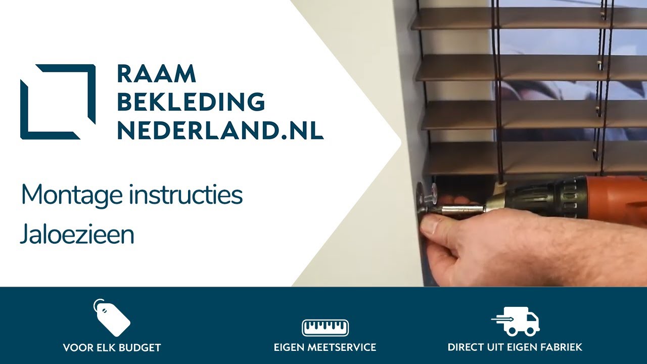 Monteren (Houten) Jaloezieën - In/op de dag ➤ Raambekleding Nederland
