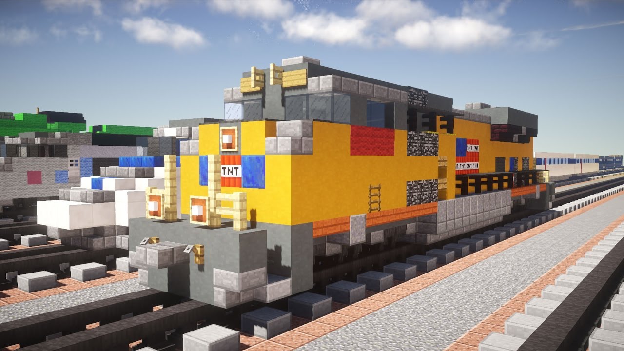 Minecraft EMD SD70ACe UP Locomotive Train Tutorial